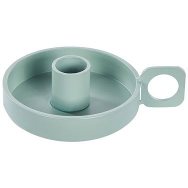 Runder Metallkerzenhalter mit Griff zum Tragen
