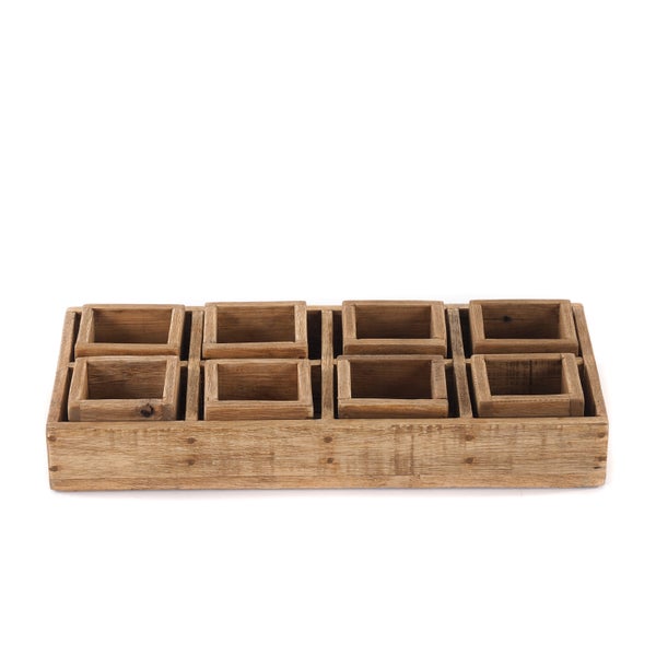 Kisten-Set Cubo II 7-tlg. Massivholz