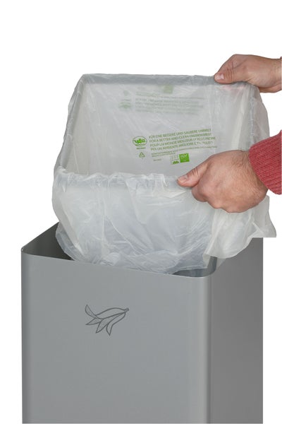 PROREGAL Robuster Wertstoffsammler Mit Abnehmbarem Deckel 70 Liter HxBxT 70 x 32 x 32 cm Verzinkter Stahl Braun