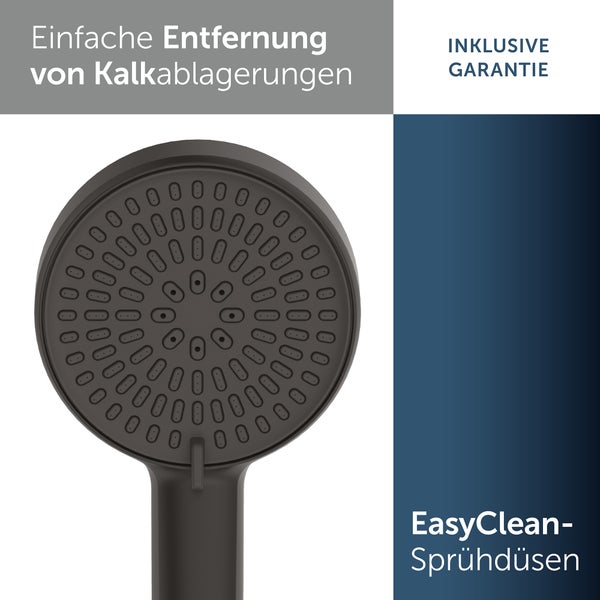 Handbrause mit Antikalkfunktion und Easy-Clean-Sprühdüsen