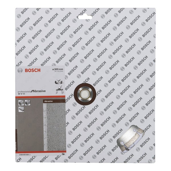 Bosch Diamanttrennscheibe Standard for Abrasive, 300 x 20,00+25,40 x 2,8 x 10 mm -2608602620