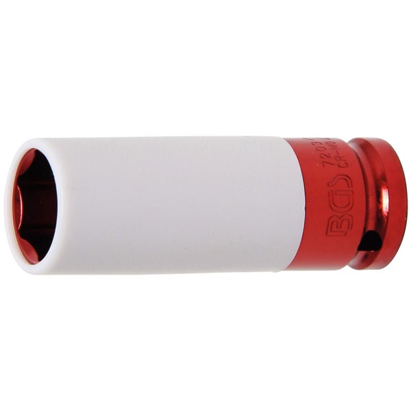 Abbildung der technischen Zeichnung eines Druckluft-Karosseriesägegeräts mit Maßangaben und KS Tools Logo