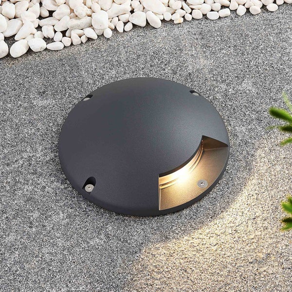 Lindby LED Außenleuchte Cormac (wasserdicht (Modern) in Schwarz aus Aluminium (1 flammig, ) - Außenstrahler außen Spot für Garten Terasse Balkon & Haus