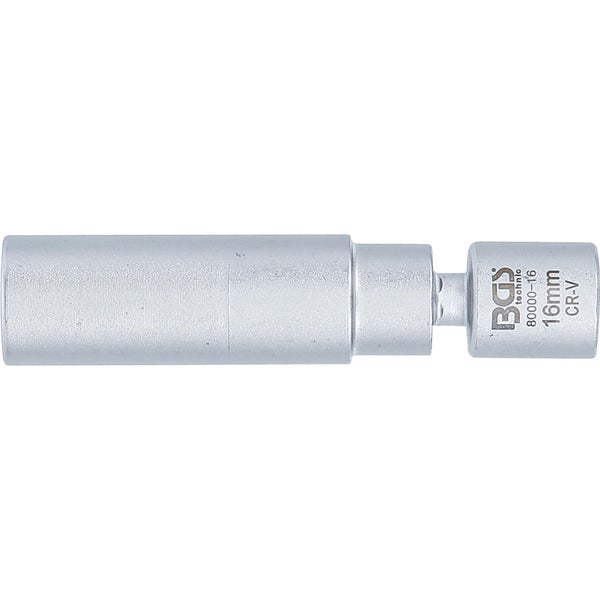 BGS Glüh- und Zündkerzen-Gelenk-Einsatz Antrieb Innenvierkant 10 mm (3/8) SW 16 mm - 80000-16