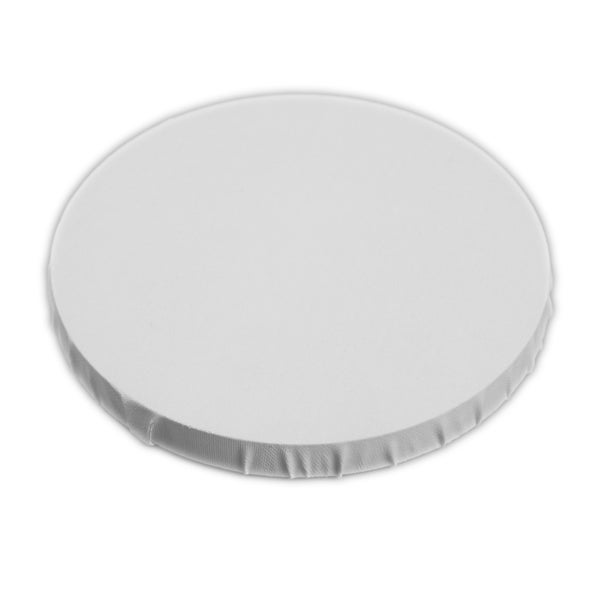 Leinwand Rund 4er Set 50x50 cm (LxB) grundiert, 50 cm Durchmesser weiß