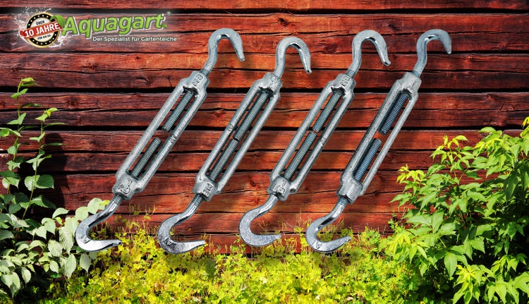 30 Seilspanner für Wildzaun Fostzaun Spannschloss Drahtspanner 2 Haken