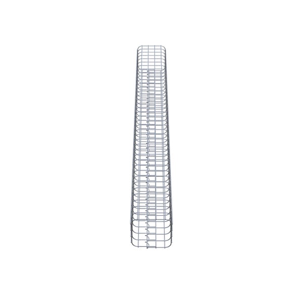 Gabionensäule 22 x 22 cm MW 5 x 5 cm eckig - Höhe: 1,90 m