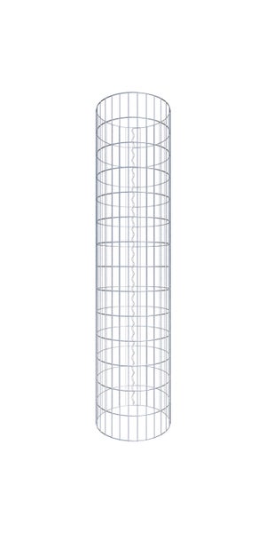 Gabionensäule Durchmesser 47 cm, MW 5 x 10 cm rund - Höhe: 1,40 m