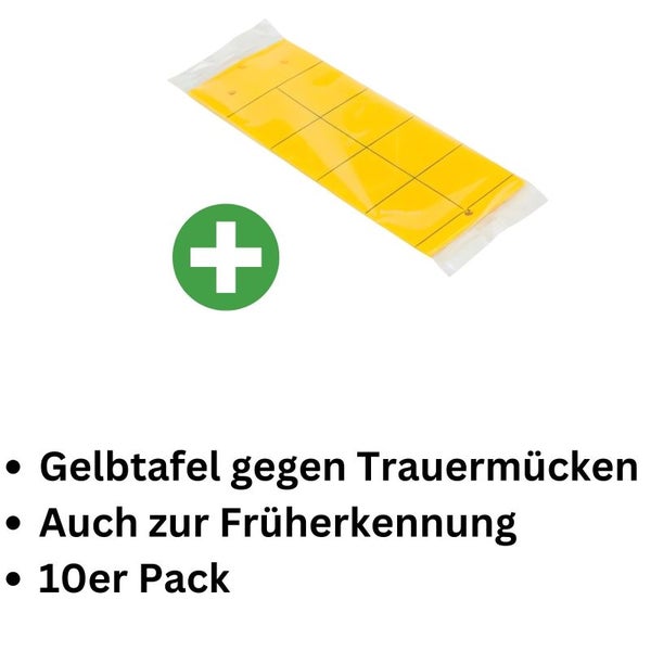 10er-Pack Gelbtafeln gegen Schädlinge 12x5 cm – Effektive, Chemiefreie Schädlingsbekämpfung für Garten, Balkon & Gewächshaus