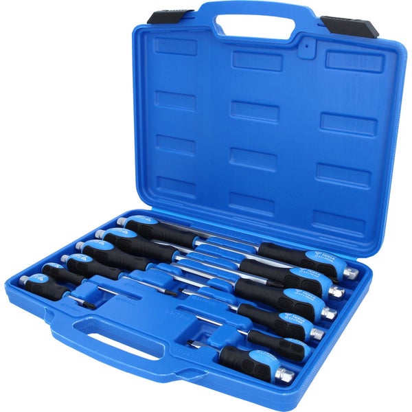 BRILLIANT TOOLS Schraubendreher-Satz mit Schlagkappe 12tlg. Schlitz PH Phillips - BT034012
