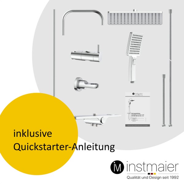 instmaier Regendusche DS3, chrom, mit Ablage