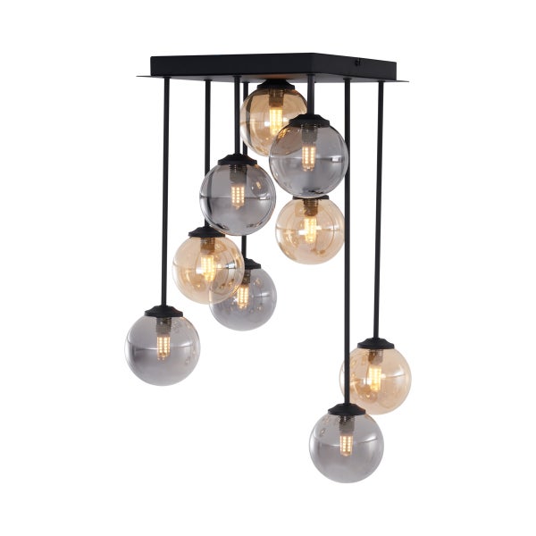 Deckenleuchte mit neun Leuchtkugeln