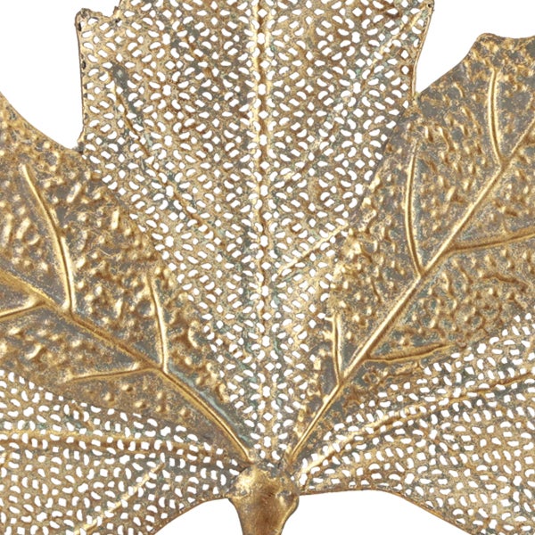 Dekorative Blatt-Wanddekoration aus Metall