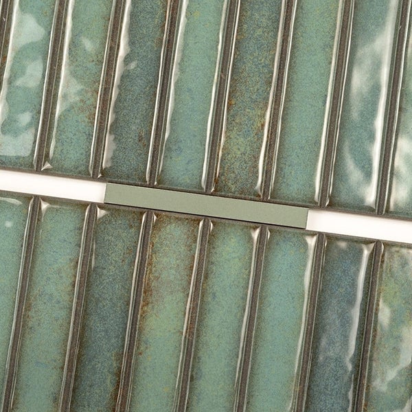 Wandfliesen im Riemchenformat mit strukturierter Oberfläche und glänzendem Finish für den Innenbereich