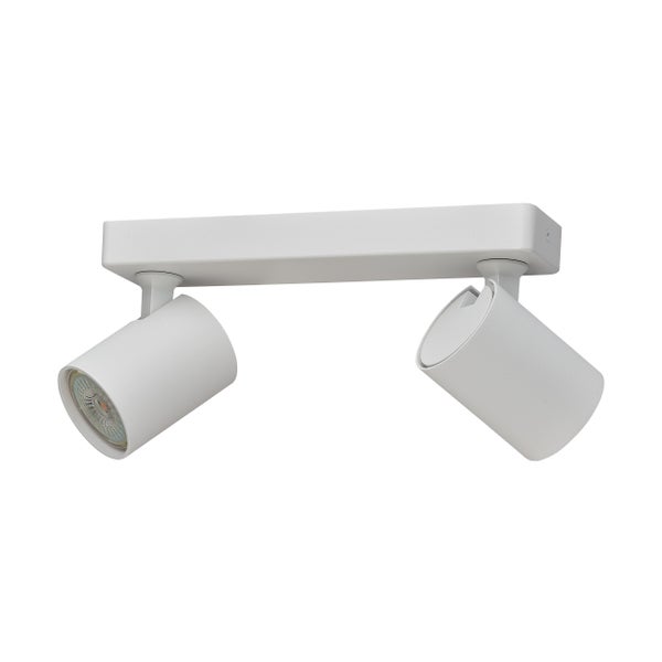 Bora Deckenstrahler 2-flammig GU10 LED Spotbalken 25 cm 230V schwenkbar Spotleuchte Aluminium modern Decken- Wandmontage