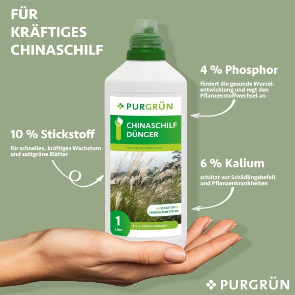 Purgrün Chinaschilf-Dünger 1 Liter