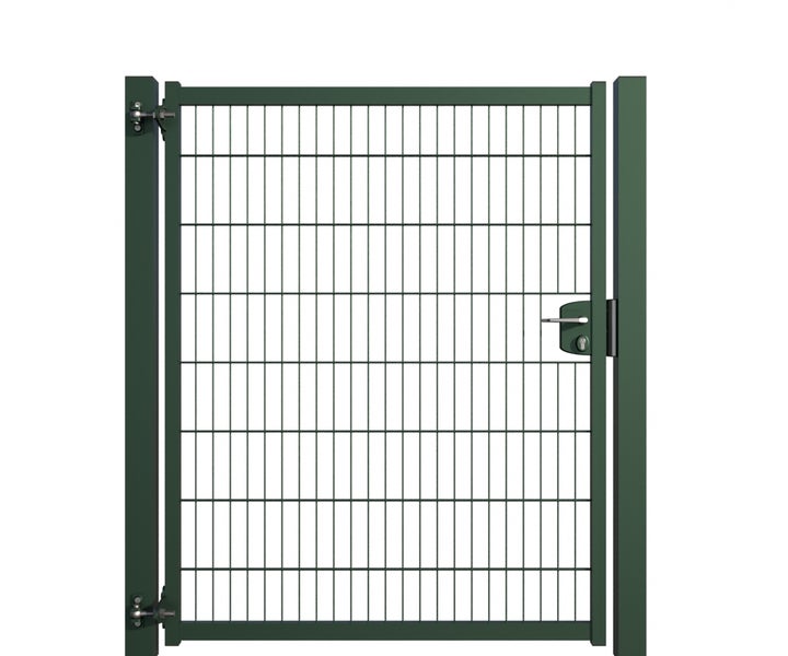 Gartentor aus Metallgitter mit Schloss