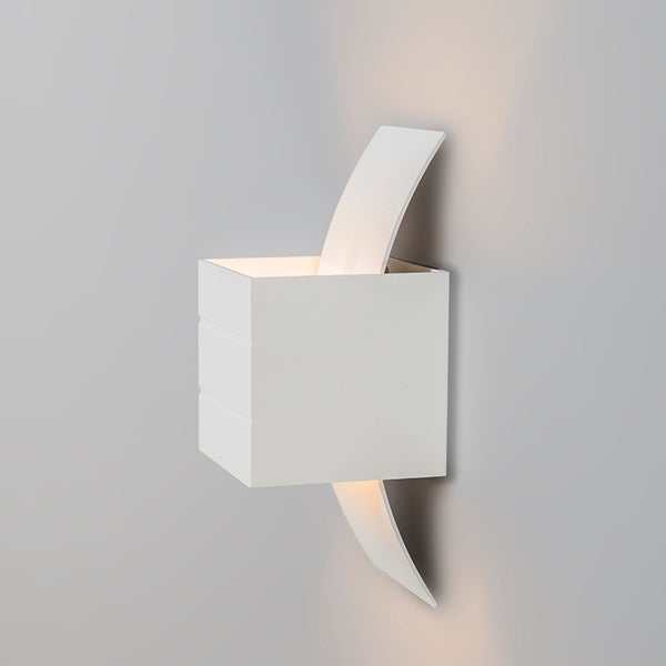 Set aus 2 modernen Wandleuchten weiß - Amy