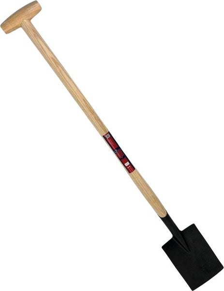 Spaten mit T-Griff und Holzstiel