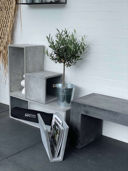 Beton Regalwürfel betongrau 60 cm