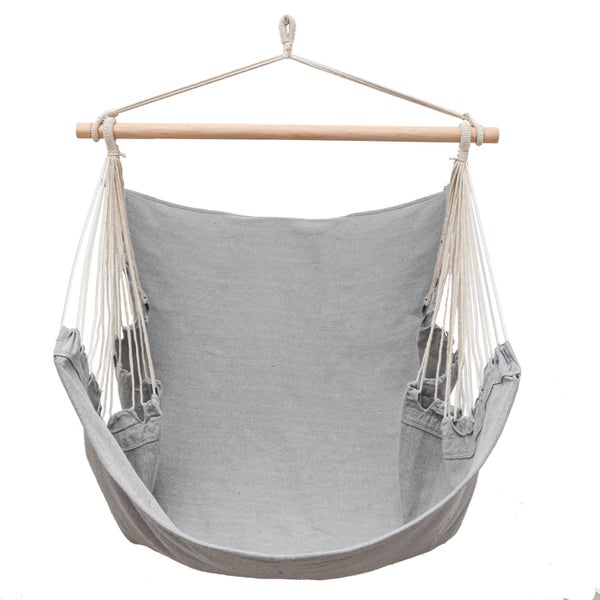 XL Hängesessel Relaxsessel 155x125cm bis 100kg in  Lilac Grau