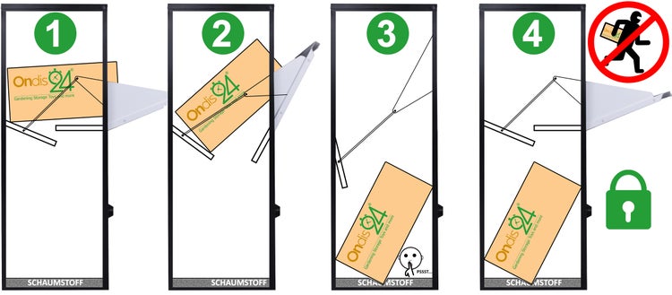 Ondis24 Korona Postbox für Pakete und Briefe mit Paketsafe Paketbox