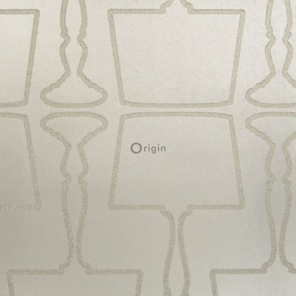 Origin Wallcoverings Tapete Lampen Beige - 52 cm x 10.05 m - 307151