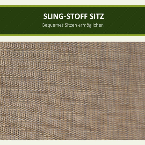 Outsunny Hollywoodschaukel mit Seitentasche, 3-Sitzer Gartenschaukel mit verstellbarem Sonnendach, Schaukelbank belast bis 300kg, für Garten, Terrasse, 196 x 128 x 172 cm, Braun