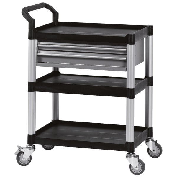 Werkstattwagen mit drei Ablagen und Schublade