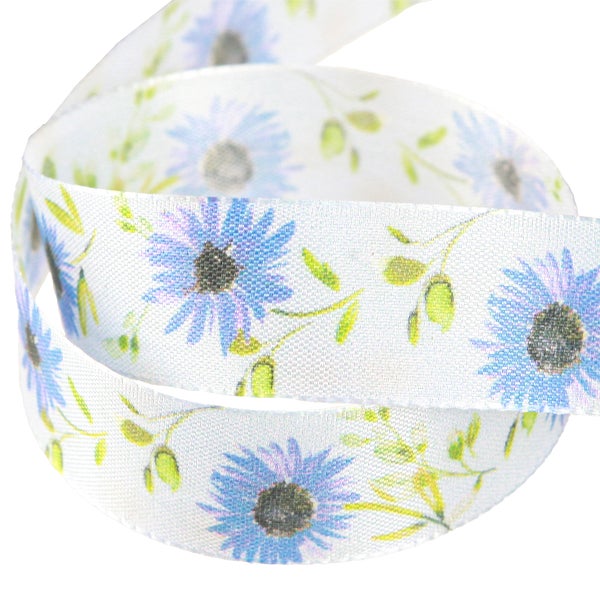 Dekoratives Geschenkband mit Blumenmuster