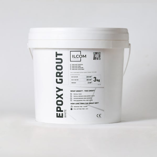 Epoxidharzmörtel zum Füllen von Fugen  - Weiß -  3Kg