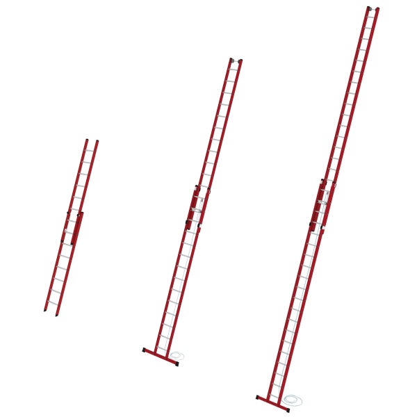 MUNK Kunststoff Seilzugleiter 2x14 Sprossen