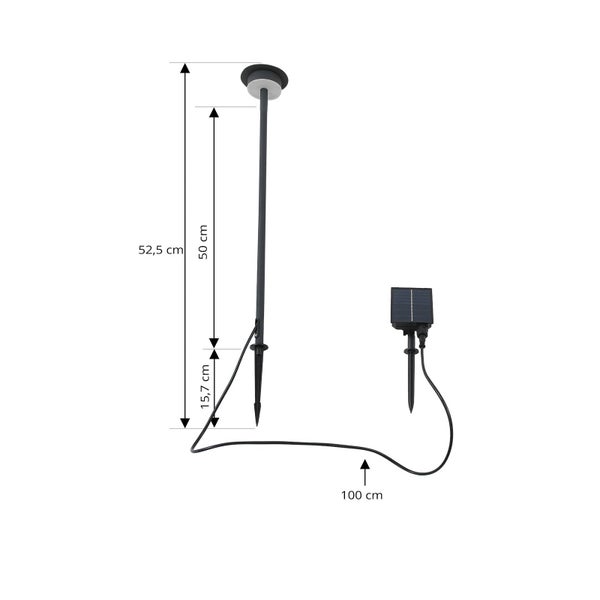 Lindby LED Lyris (Modern) in Schwarz aus Aluminium (1 flammig, )