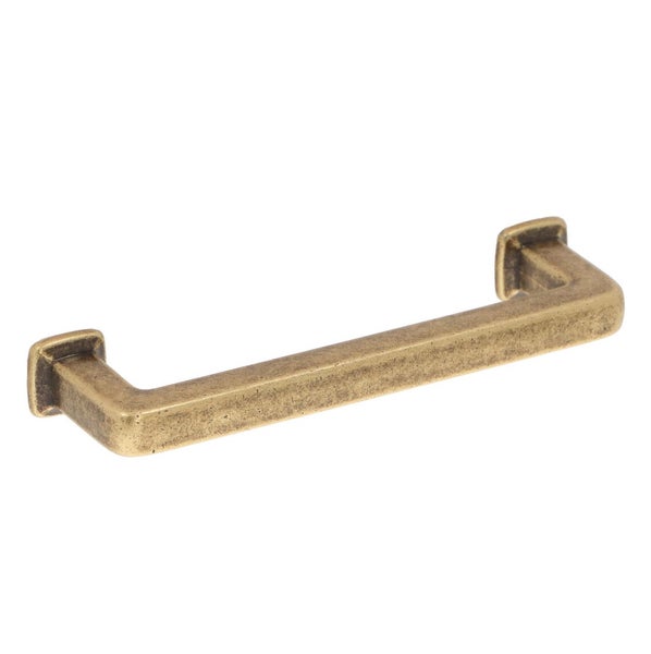 Möbelgriff Messing Antik gerade 96mm (5 Stück)