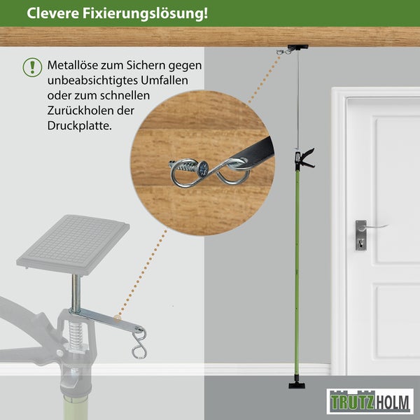 4x Deckenstütze Einhandstütze Montagestütze Teleskopstütze 115-290cm 45° Winkel rutschfest