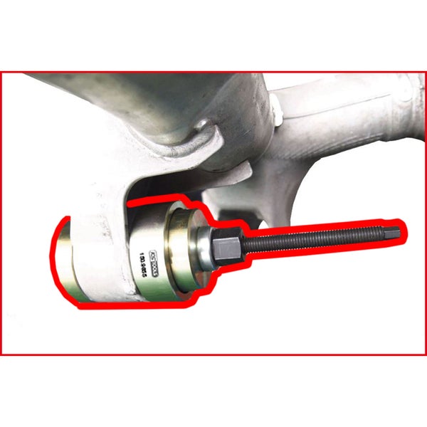 KS TOOLS Silentlagerwerkzeug-Satz für BMW Hinterachsträger 8tlg. - 150.9855