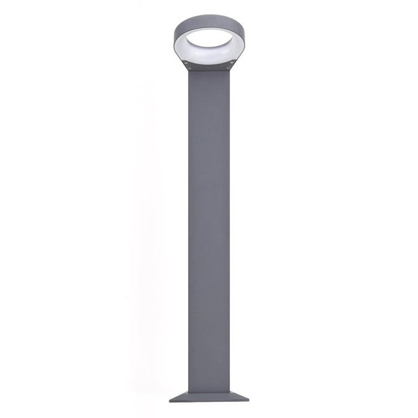 Lucande LED Außenleuchte Jarka (spritzwassergeschützt (Modern) in Alu aus Aluminium (90 flammig, ) - Wegeleuchte Pollerleuchte Wegelampe Sockelleuchte