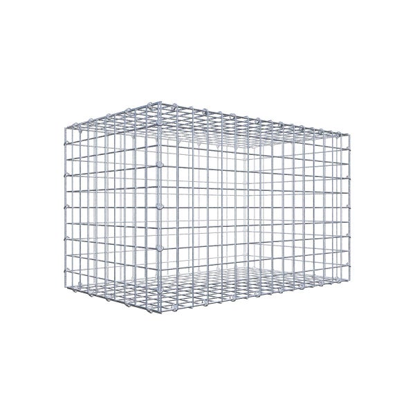 Gabione 80 cm x 50 cm x 50 cm (L x H x T), Maschenweite 5 cm x 5 cm, C-Ring