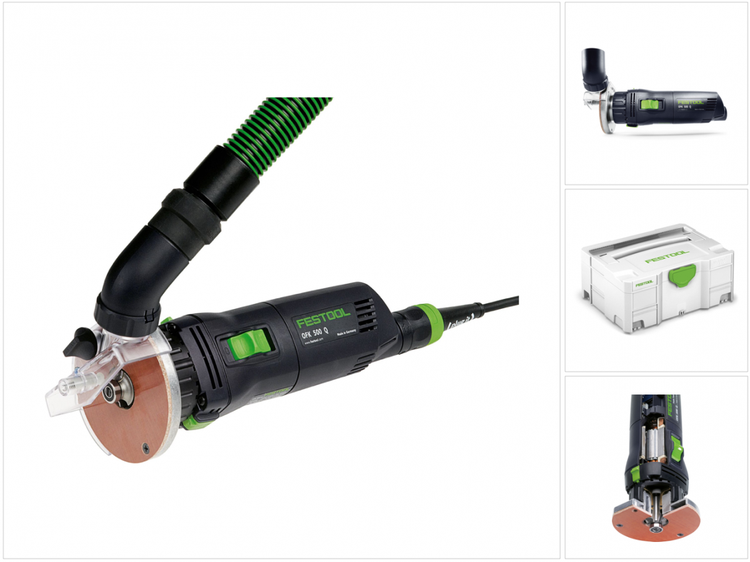 Festool OFK 500 Q-Plus R2 Kantenfräse 450W 28mm im Systainer ( 574357 ) + Zubehör