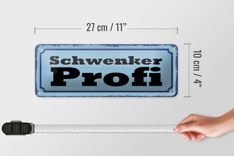 Blechschild Spruch 27x10cm Schwenker Profil Grill Dekoration