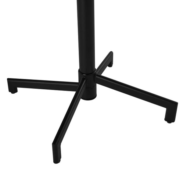 Tischgestell aus Metall mit vier Füßen in Schwarz.