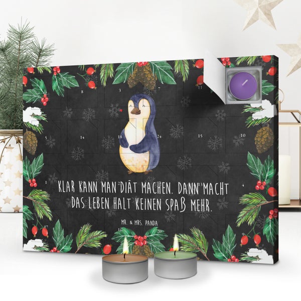 Mr. & Mrs. Panda Duftkerzen Adventskalender Pinguin Diät - Schwarz