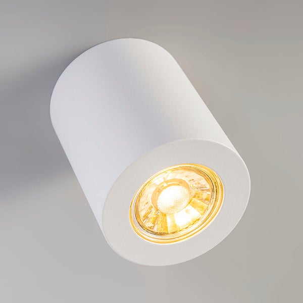 Zylindrische Deckenleuchte aus Metall