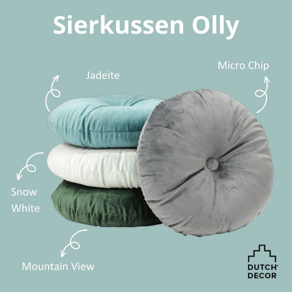 OLLY - Dekokissen Samt Snow White 40 cm