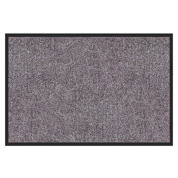 FLOORDIREKT Fußmatte Rhine - Unicolor - Schmutzfangmatte für Innen & Außenbereiche - Beige-Grau - 90 x 600 cm