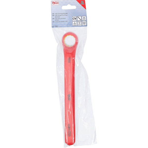 BGS VDE-Einringschlüssel tief gekröpft SW 22 mm - 72022
