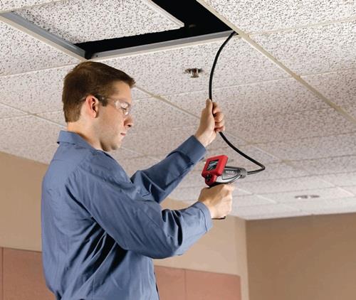 Ridgid Inspektionskamera zur Fehlerbehebung.