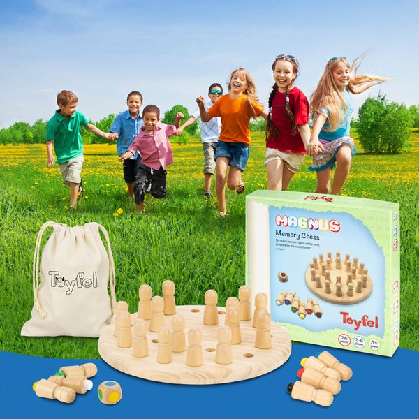 Toyfel Magnus Memory Schach 30x30cm