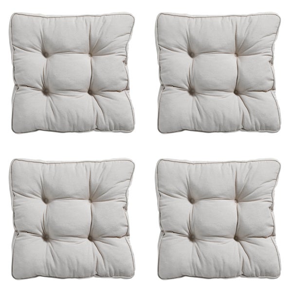 Sitzkissen Florance Panama Leinen - Ca. 47x47 cm - 4er-Set