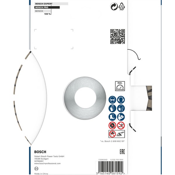 Bosch PRO Concrete Diamanttrennscheibe 150 x 22,23 mm - 2608602653